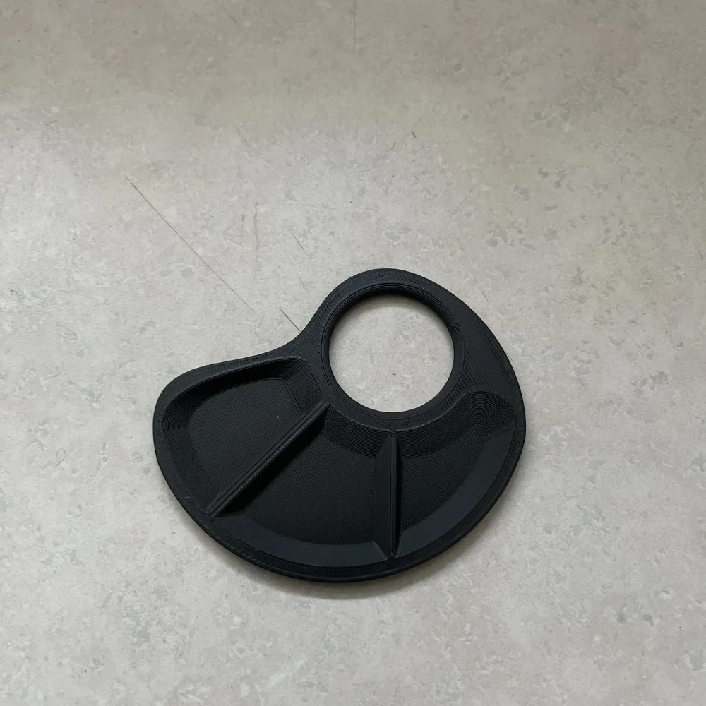 1 упаковка прочной пластиковой палитры для большого пальца — устойчивая к царапинам гладкая поверхность, эргономичный дизайн для художников