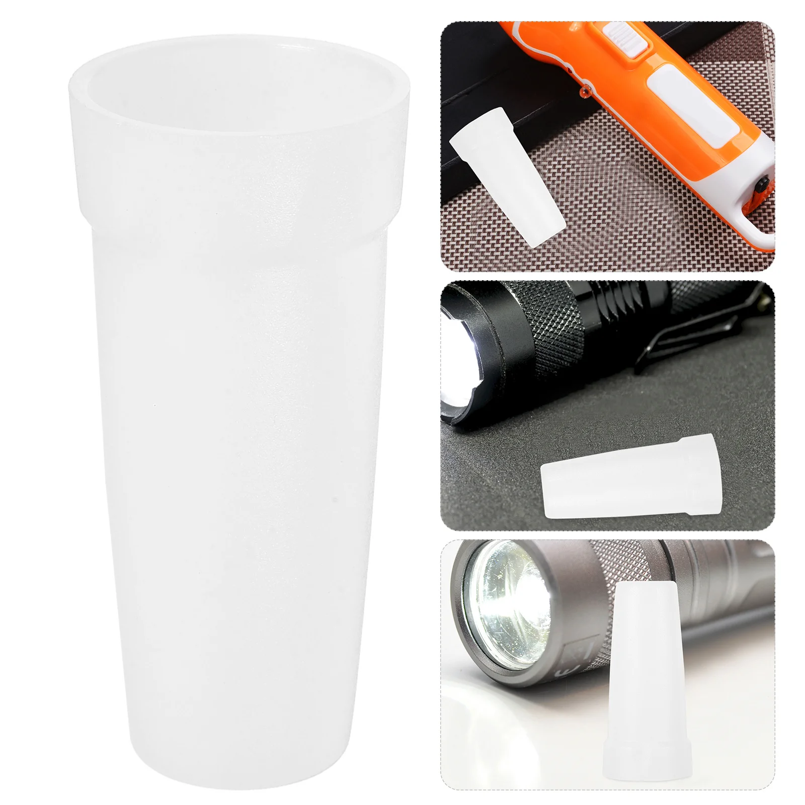 

Flashlight Diffuser Cover Soft Light Filter For Led Usb Reading Light Outdoor Camping Portable Eye Protection Strong Glare