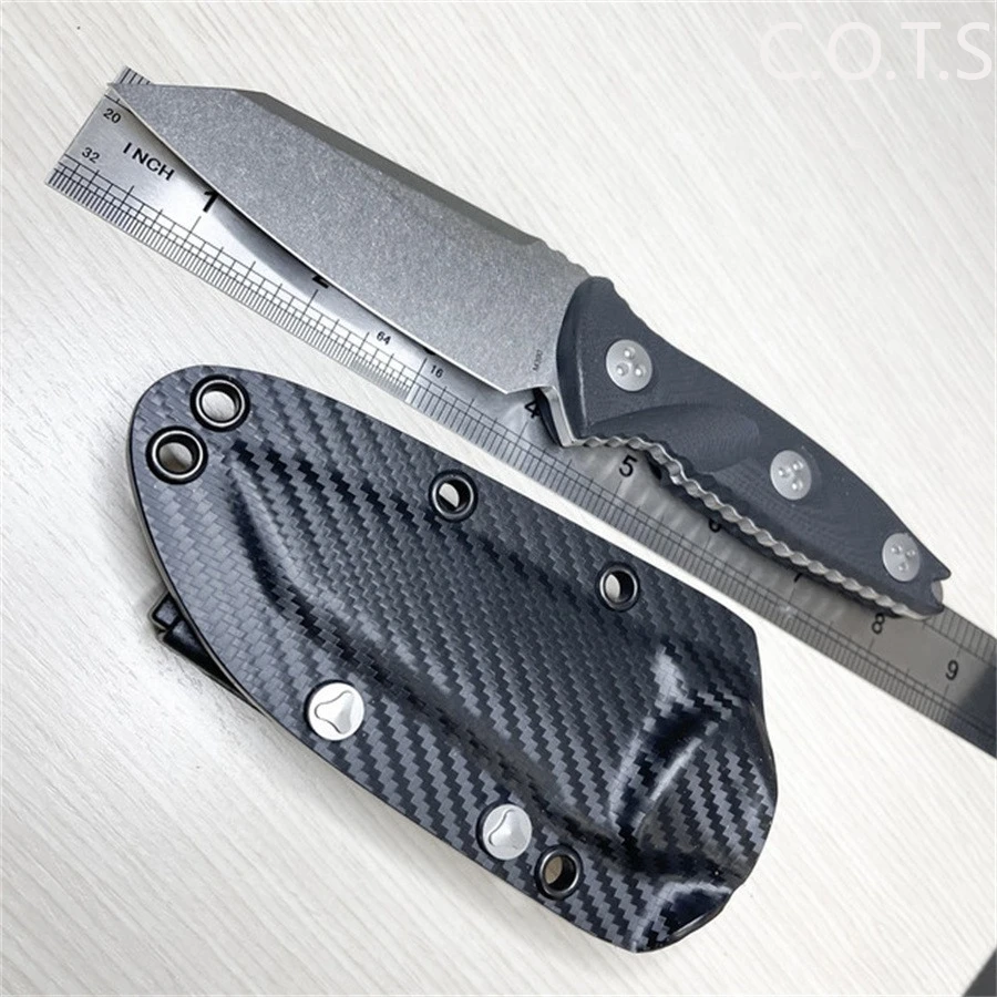 

Нож с фиксированным клинком Outdoor Tools 93M-10 Socom Alpha Warcom, 3.72 дюйма, клинок Wharncliffe с покрытием Stonewashed, с ножнами из кайдекса, прямой нож