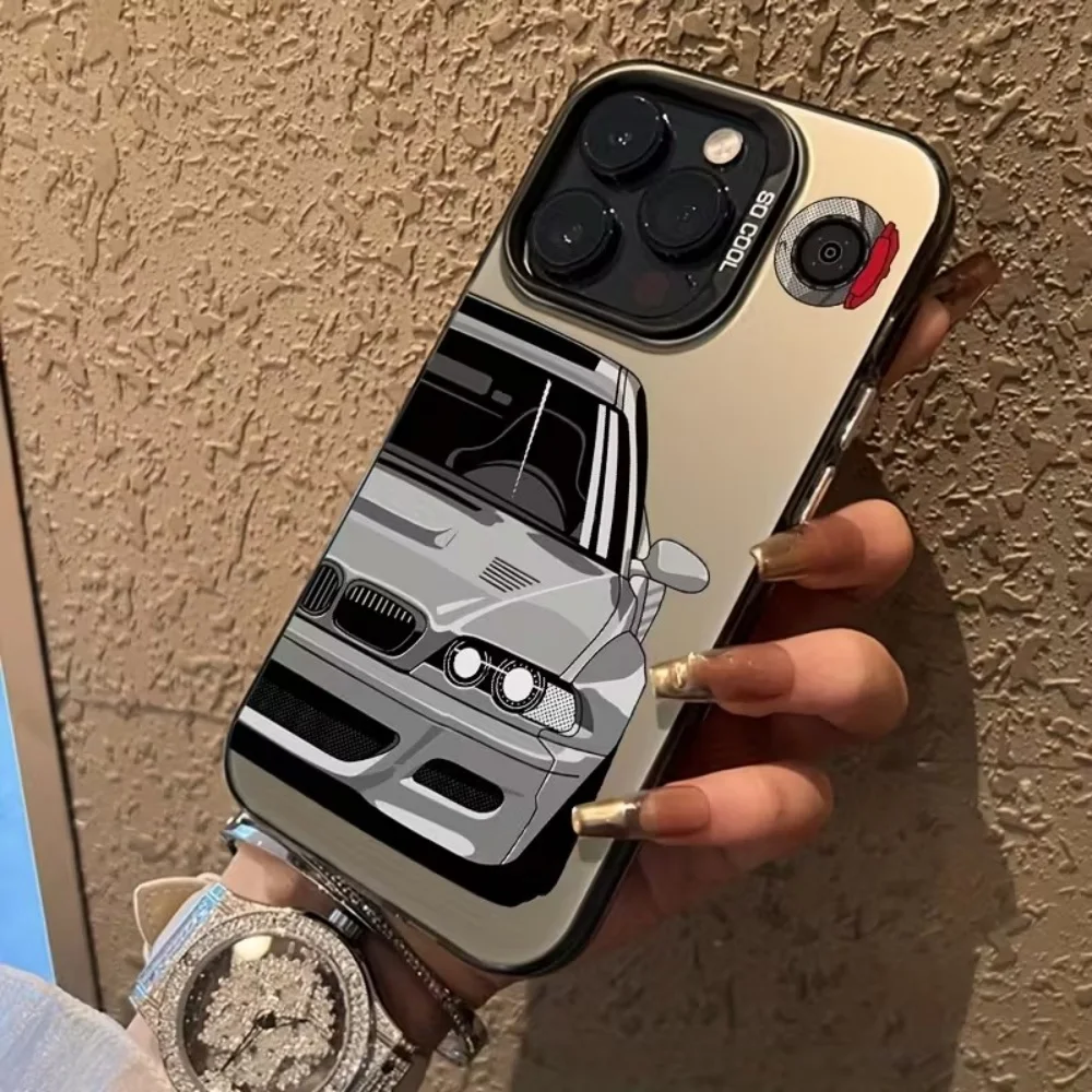 Fashionable Car Pattern Phone Case For iPhone 17 16 15 14 13 12 11 Pro Xs Max Mini 8 7 Plus XR Air 17e 16e X Shockproof  Cover