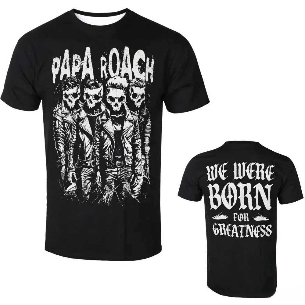Papa Roach Graphic Cotton Band T-shirt Unisex Summer Short Sleeve Fashion Tee Casual Vintage Tees Streetwear Comfortable T-shirt