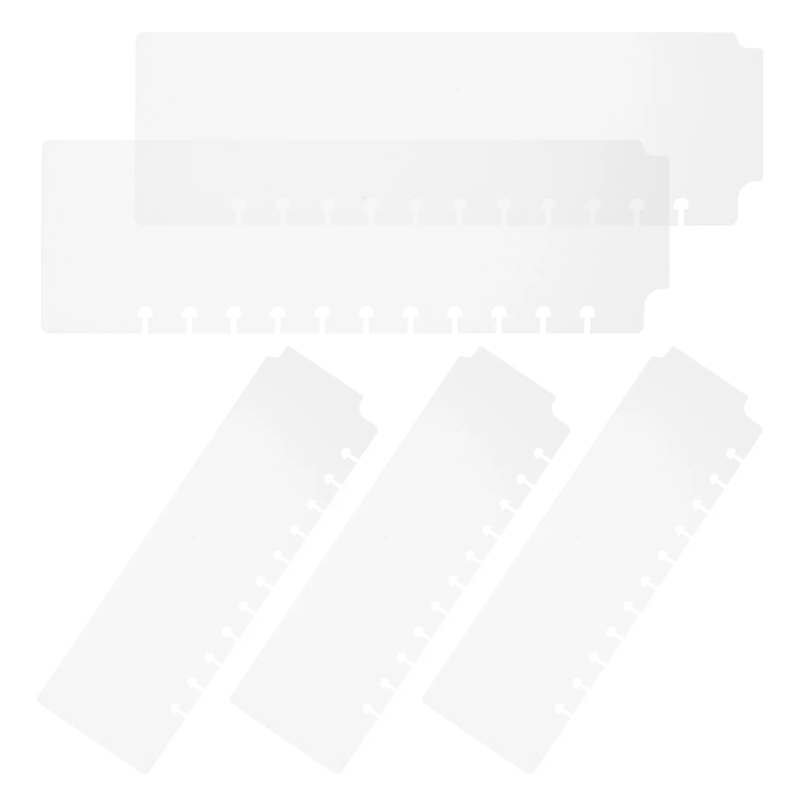 

5 Pcs Notebook Binder Folder Dividers Aesthetic Separators Bulk Plastic Bookmark