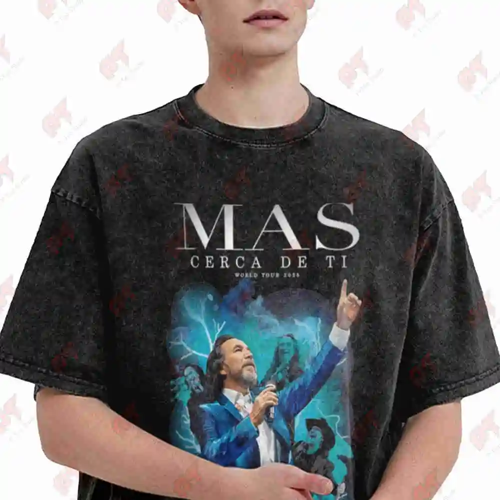 Marco Antonio Solis World Tour 2025 Vintage Washed Tee Pure Cotton T-Shirt