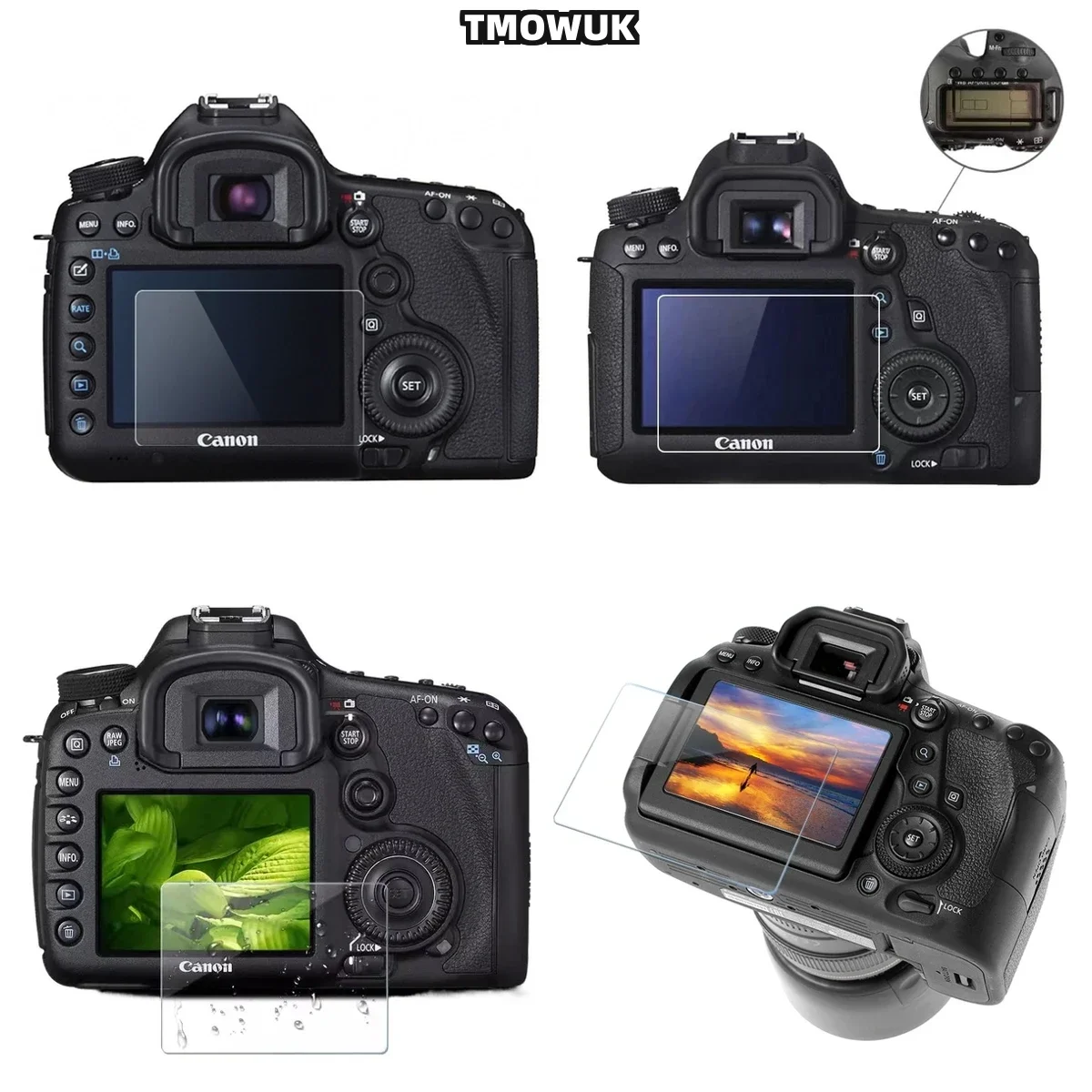 

For Canon 3000D 4000D 9H Hardness HD Clear Tempered Glass Screen Protector Film Anti-Scratch Camera LCD Shield