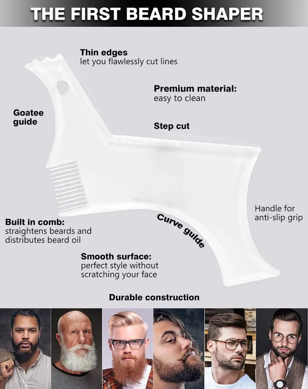 Beard Styling Comb Beard Ruler Beard Styling Tool Beard Styling Comb