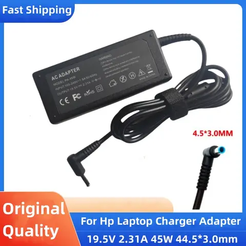 Laptop Adapte19.5V 2.31A 45W 4.5*3.0mm Laptop Charger Adapter For HP Stream X360 13 14 Pavilion 854054-001 741727-001 740015-001