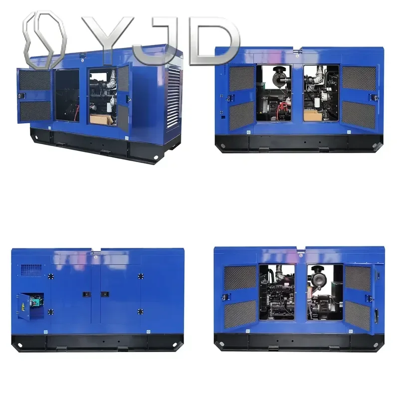 HENGLI Power 100KW Silent Generator Set Stamford Alternator 3 Phase 380V 50/60Hz Auto Start DC Mobile Trailer