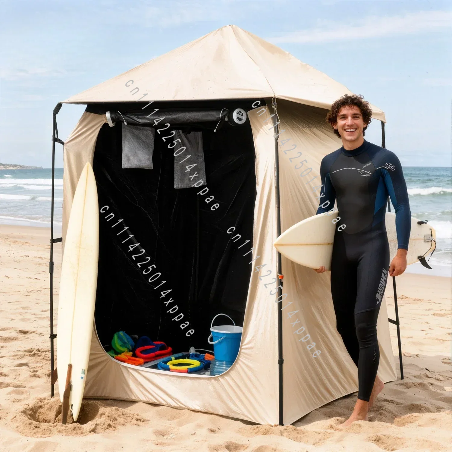 Emergency Full Shading Windproof And Rainproof DurableViny Outdoor Tent Automatic Shower Bath Changing Toilet Tent Outdoor
