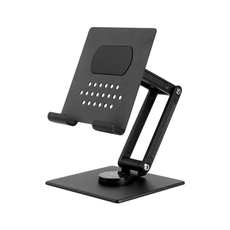 Mobile phone tablet computer heat dissipation bracket 360 degree rotation folding lifting all metal support frame
