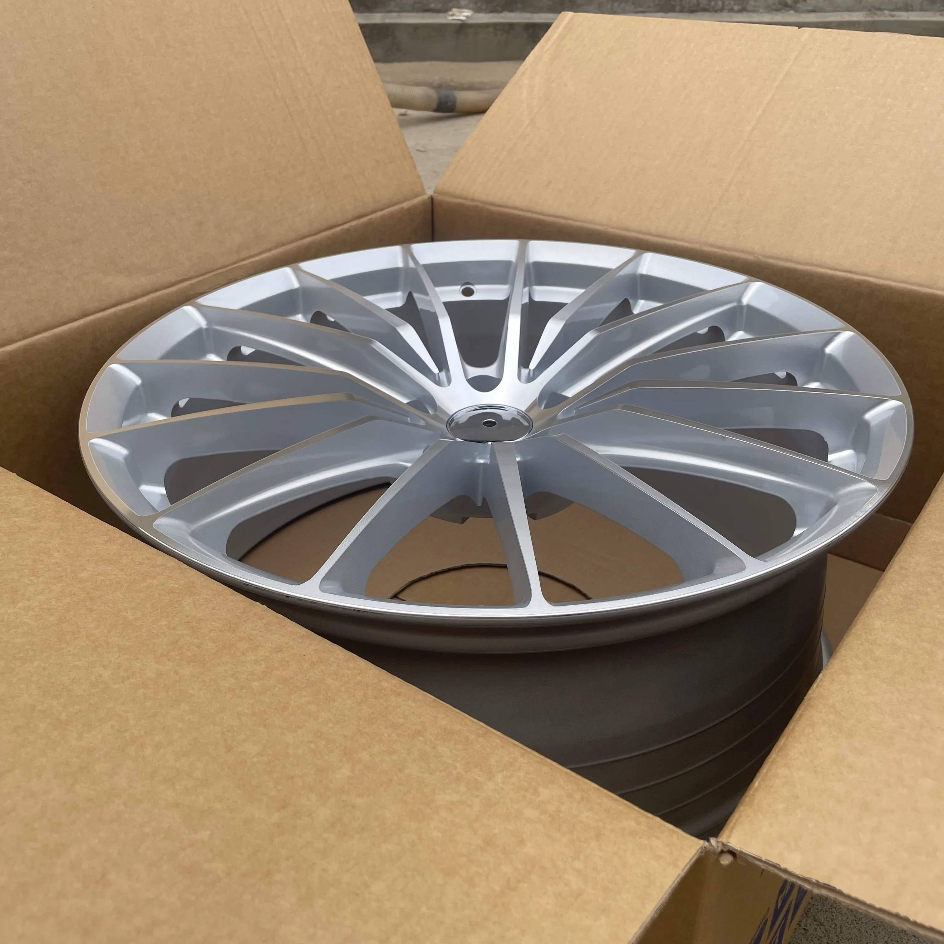17/18/19 Inch 35mm Offset Spun Multi Spoke Aluminum Alloy Passenger Car Wheels Luxury Modified Upgrade Rims