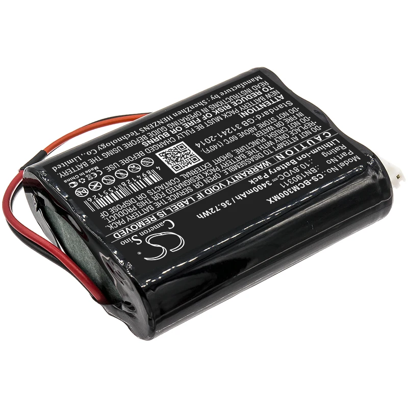 CS 3400mAh / 36.72Wh battery for Bionet BM3, BM3Vet, BM3VET Next Monitor, BM5Vet BN190311