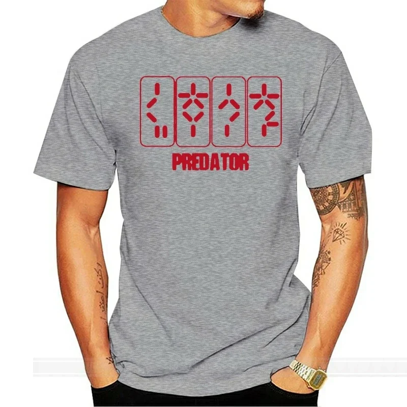 

Predator Alien Graphic Countdown Digital Clock T Shirt Mens Tee Gift New From US