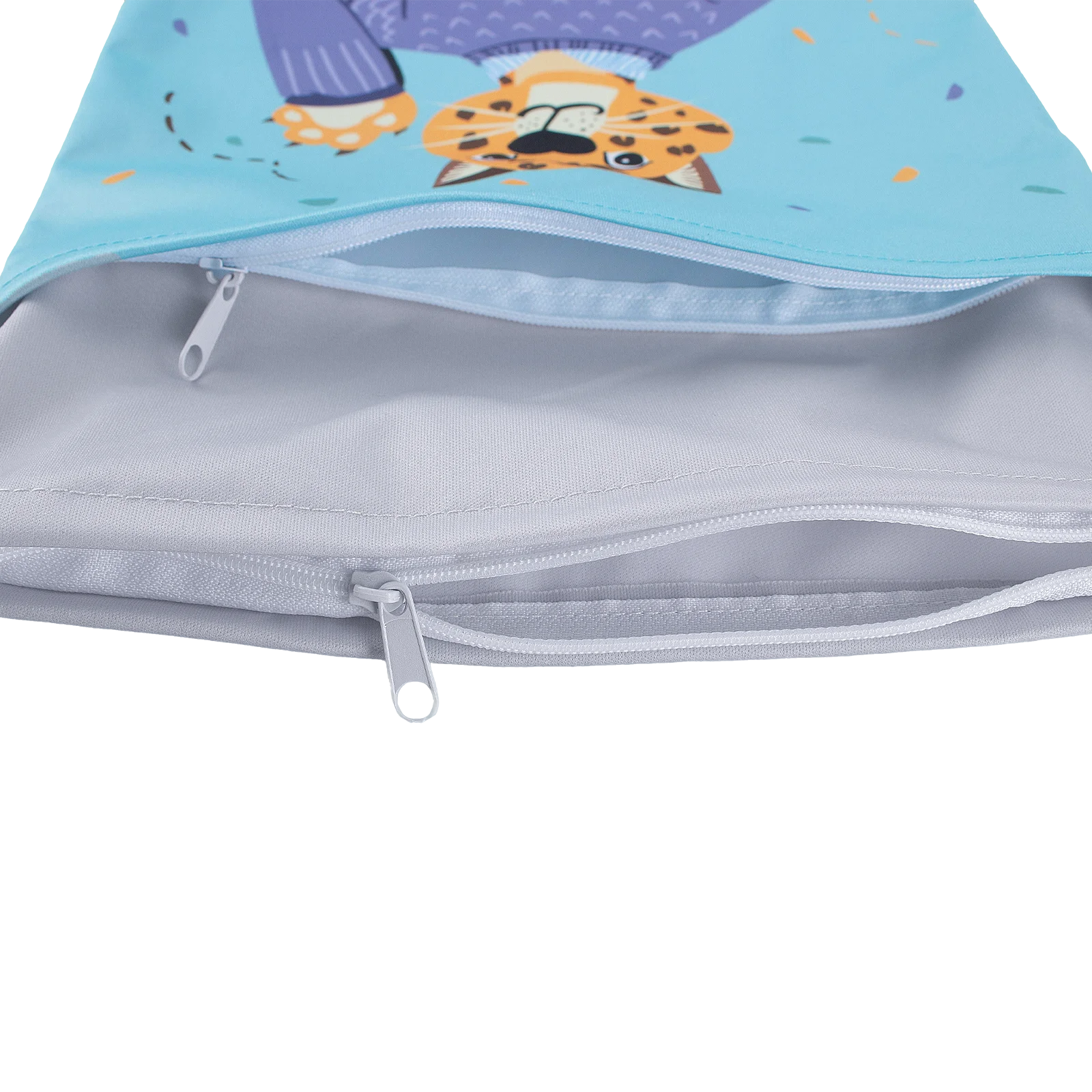 防水ウェットバッグ 赤ちゃんのおむつ、水着、衣類の収納用 ビーチ、プール、ジムでの使用に最適 二つのポケット付き 再生可能素材