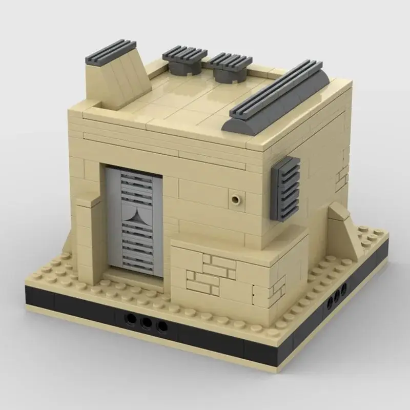 DlY Star-bloques de construcción de estación de Radar para niños, juguete de ladrillos para armar casa SW, serie MOC Tatooine Desert City MilitaryBase, ideal para regalo