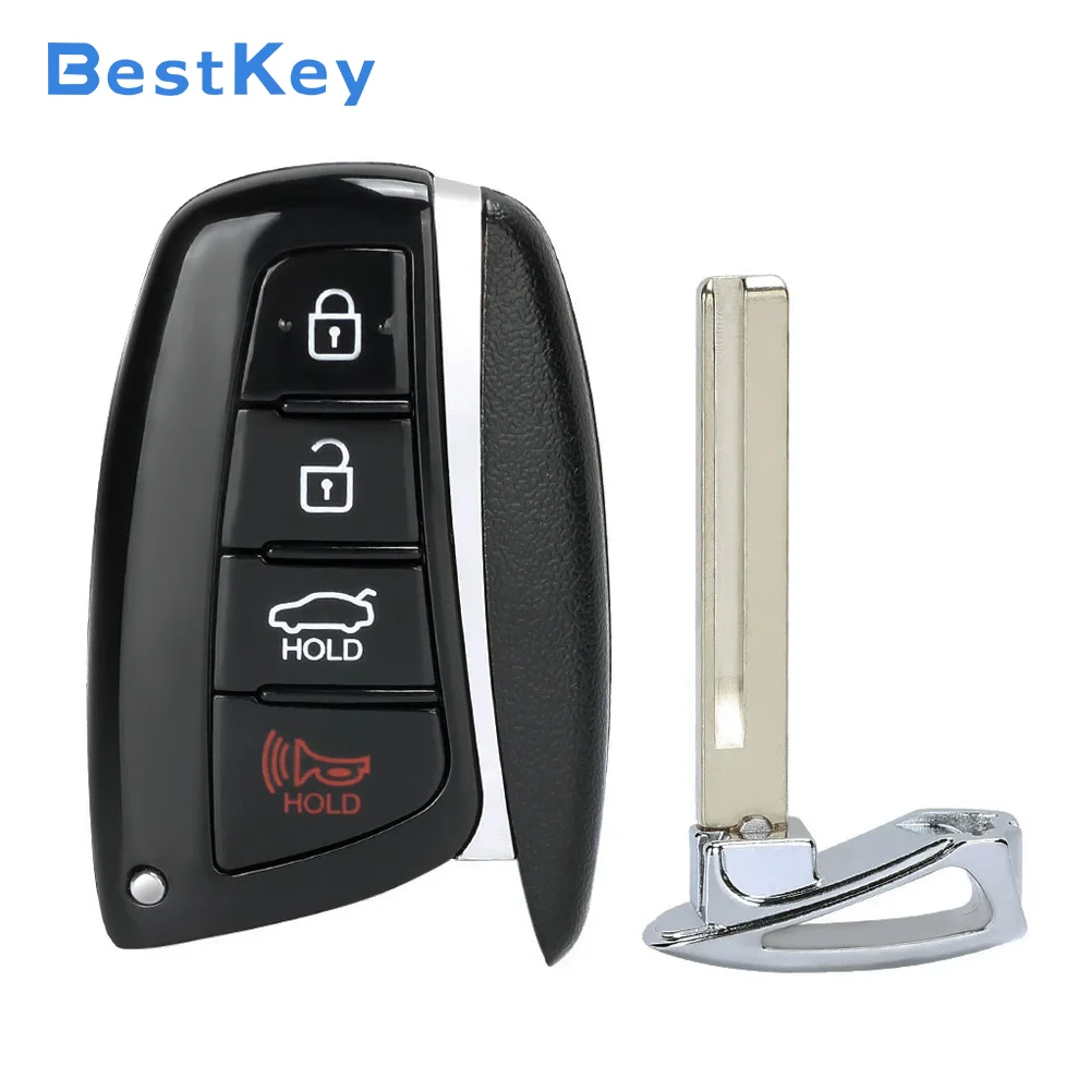 Best Key 4 Button Smart Remote Fob Shell P/N 95440-3V022 FCC SY5DMFNA433 Compatible With Hyundai Azera Sedan 2015-2017