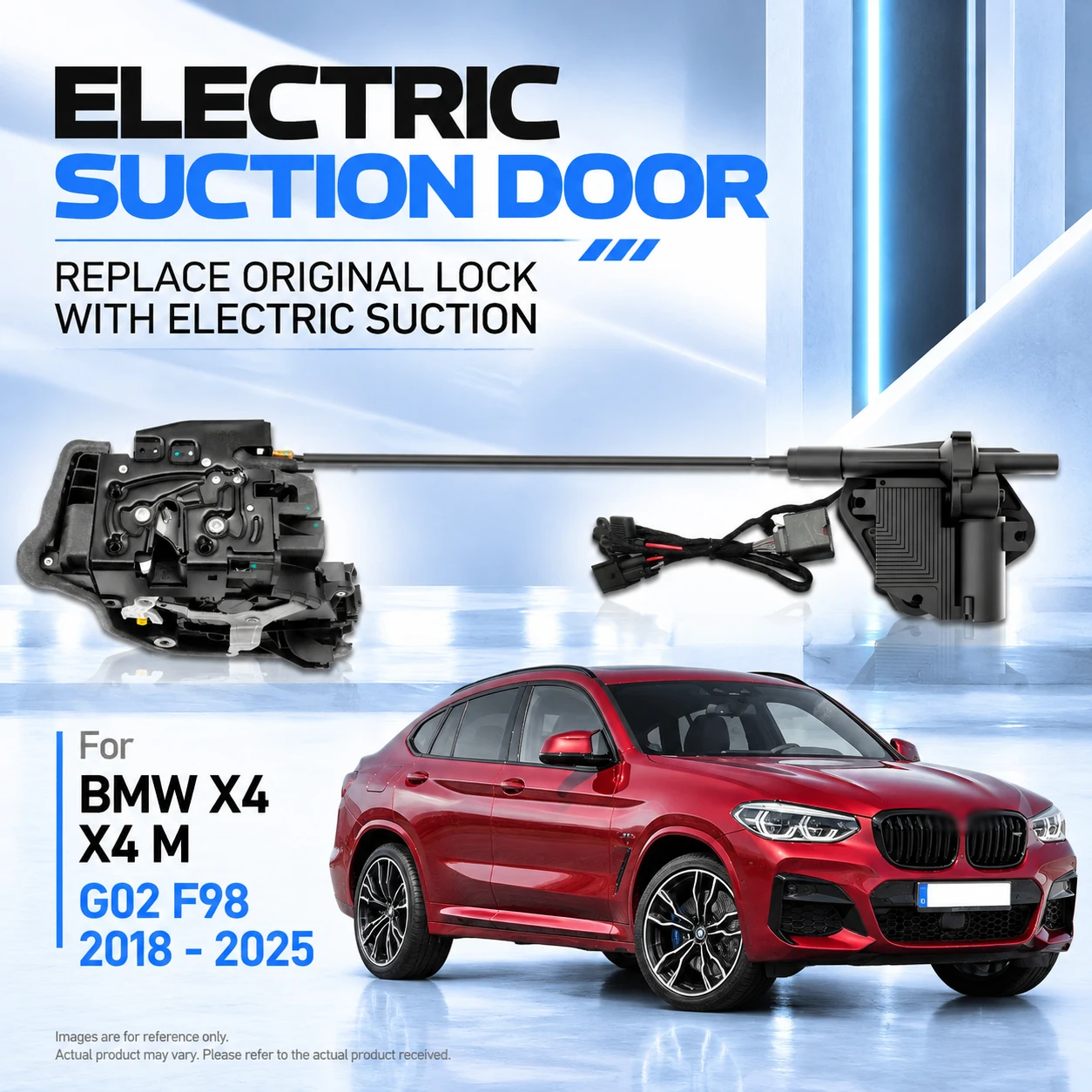For BMW X4 X4 M G02 F98 2018-2025 Car Specific Electric Soft Close Door Lock Replacement Kit Auto Suction Door Upgrade