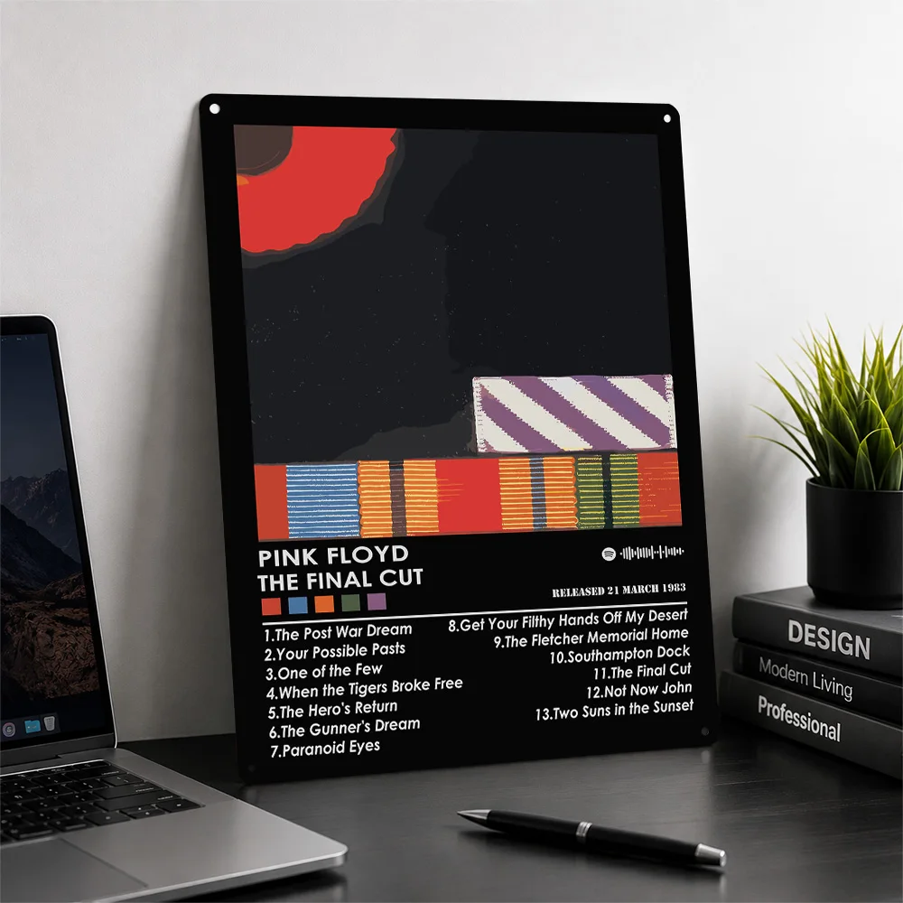 Pink Floyd The Final Cut Metal Poster Perfect Gift for Fans Lovers Personalized Wall Art Metal Sign for Living Room Decoration