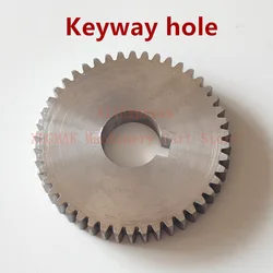 Flat 45 steel 1.25 mod 46 teeth gear pin hard carbon metal standard external spur gear 1.25mod 46teeth