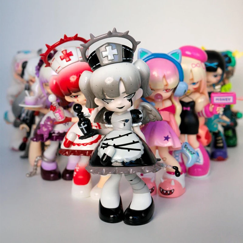 

Yandere Girls 2 Generation Remove The Label Series Action Figure Decoration Toys Dark Girl Trendy Toys Model Figurines Toy Gift