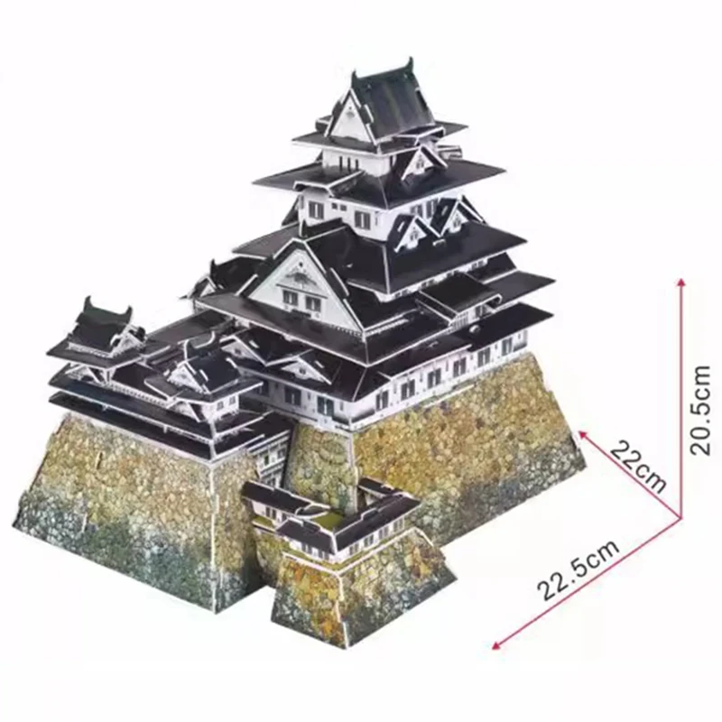 Himeji-jo Japan Famous Ancient Castle 3D Paper Puzzle Building Model Toy World Great Architecture Friend Boy Girl Travel Gift