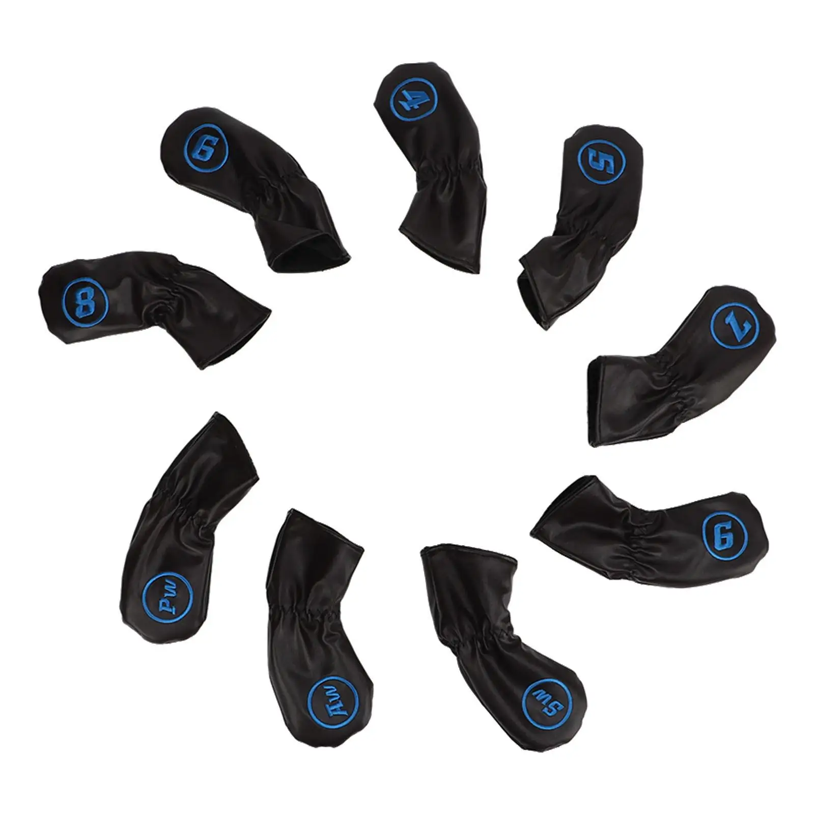 

Dustproof Iron Head Covers with Numbers for Golf Clubs Universal Fit Durable Protection