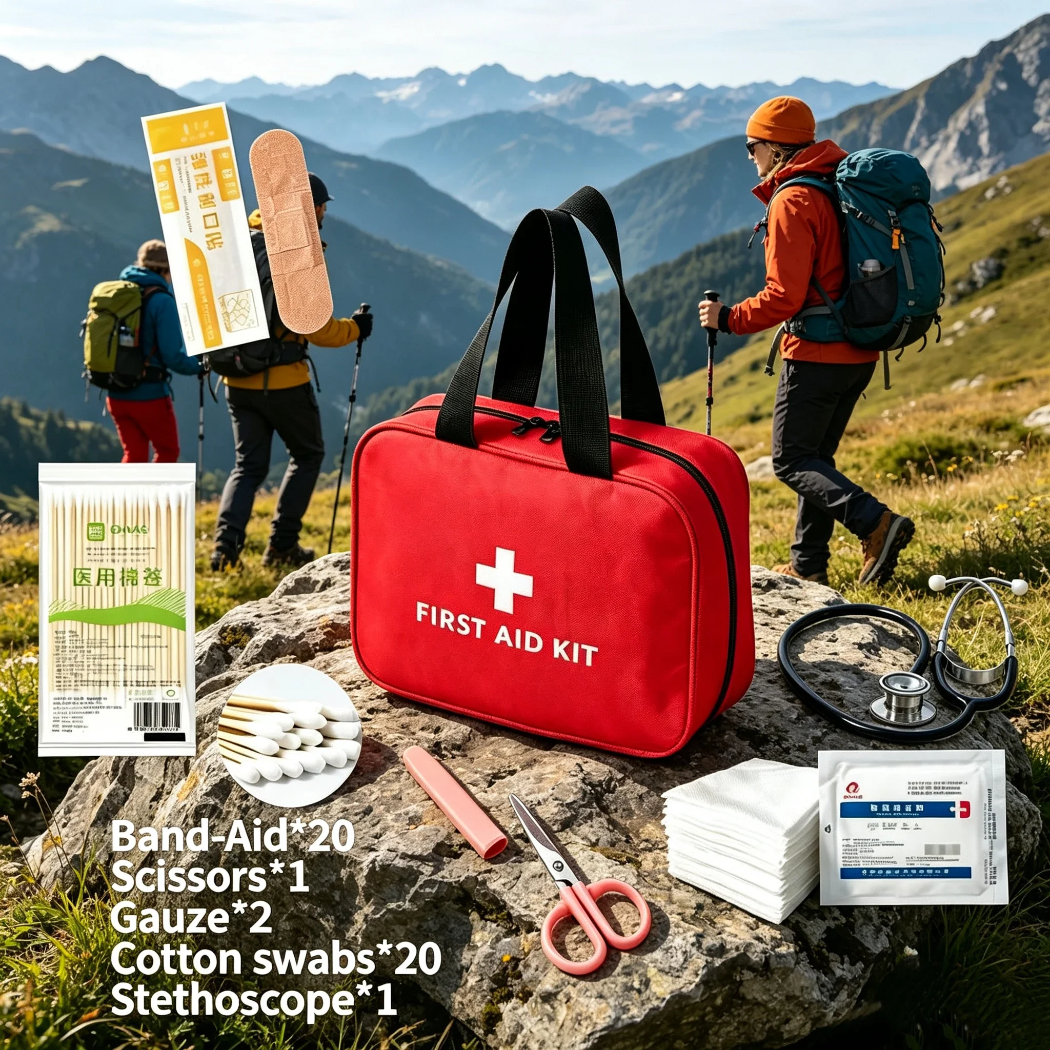 Aid Kit Medical Supplies with  - đánh giá và giá Survival Kit