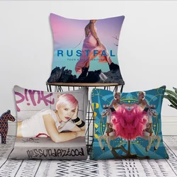 Classic Singer Pink Trustfall P!nk Pillow Case Sofa Living Room Bedroom Headboard Backrest Cushion Square Cushion Nap Time