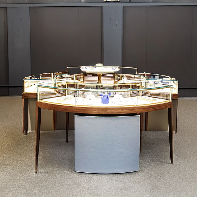 Custom.Modern Jewelry Store Display Möbel Moderner Schmuckschrank für Store Dekoration Design Vitrinen