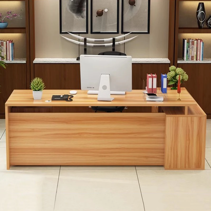 

Computer Writing Office Desk Drawers Reception Standing Meeting Office Desk Workbench Tabla Para Escritorio Modern Furniture