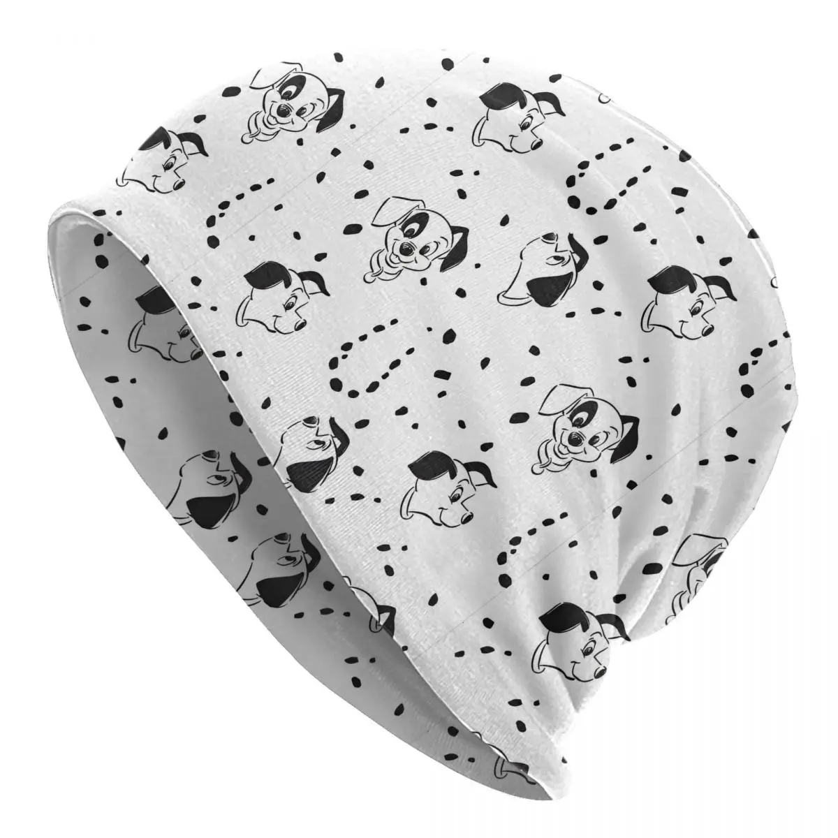

101 Dalmatians Bonnet Hats Fashion Outdoor One Hundred and One Dalmatians Skullies Beanies Hats Unisex Warm Dual-use Cap