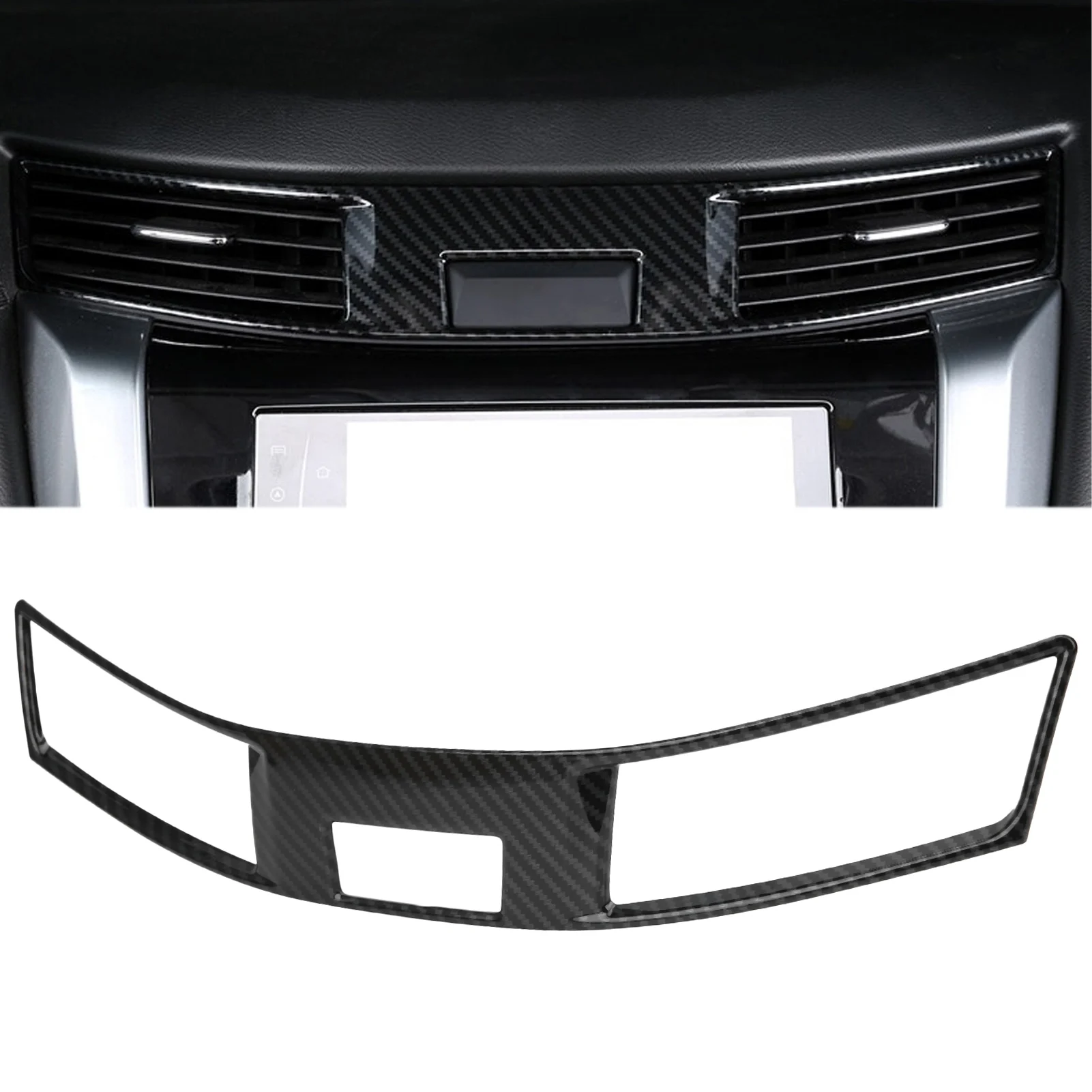 Center Console Middle Vent Outlet Frame Cover Trim Fit for  Navara Frontier NP300 2015‑2019 Middle Vent Outlet Frame