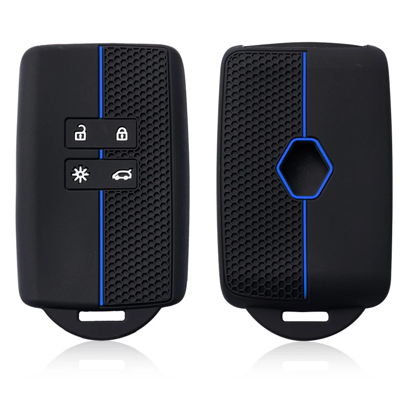 Capa de chave de silicone para Renault Austral Captur Arkana Koleos Zoe Scenic Dacia Sandero Duster Logan Jogger Kadjar Clio Megane