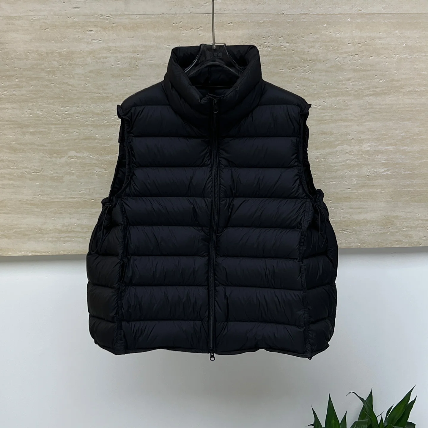 90er weiße Entendaunen-Daunenweste mit Schweinerippungen für Damen im Herbst und Winter, neue ärmellose Weste mit lockerem Kragen, lockere, leichte Weste