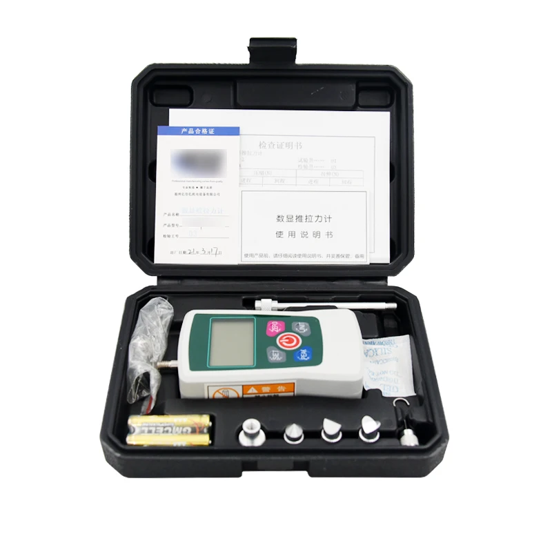 Mini digital push-pull force meter e****mical spring tension pressure gauge portable tension tester