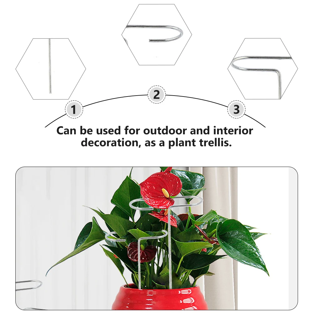 

4pcs Green Plant Flower Support Rack Climbing Stake for Tomato Eggplant Perennials Gardening Botany Bracket Holder Outdoor
