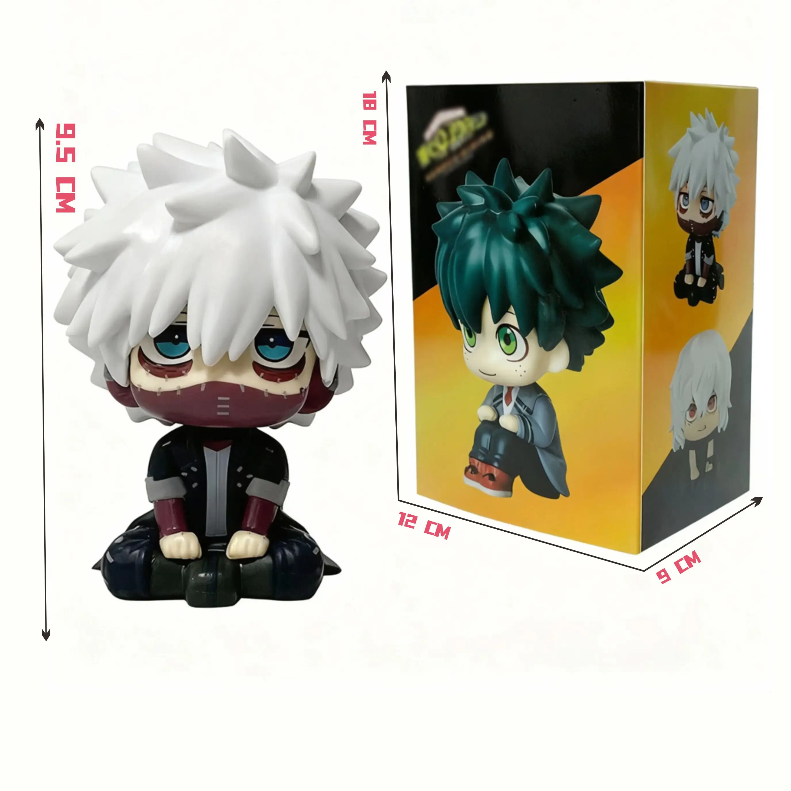 الأكاديمية الجديدة My Hero (MHA): تمثال Tomura Shigaraki / Izuku Midoriya / Katsuki Bakugo Cute Chibi PVC | نموذج لعبة قابل للجمع #4