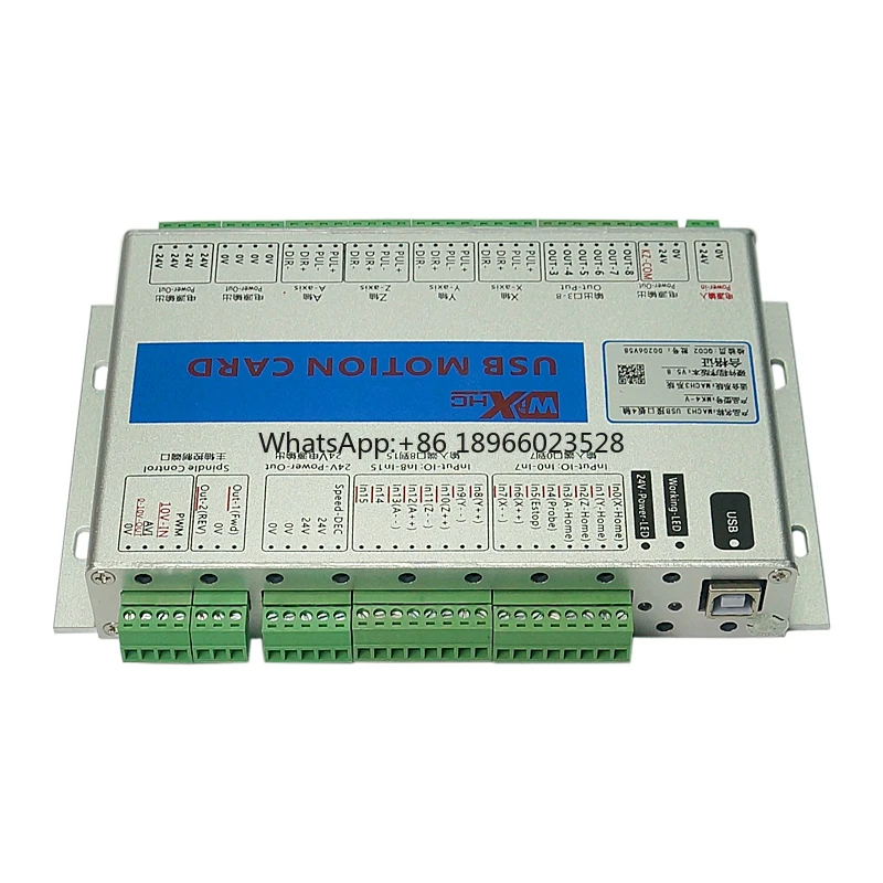 Cartão de Controle de Movimento, USB, MK6, Máquinas CNC, Mach4, 6 Eixos, 2MHz, Win7, 3 Eixos, 4 Eixos