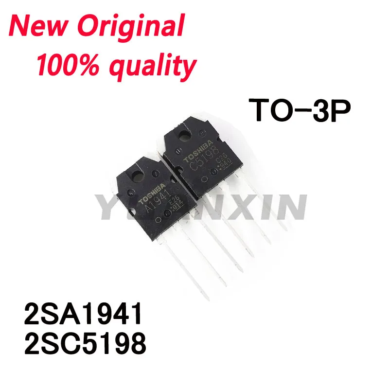 10 piezas nuevo Original 2SC5198 C5198 2SA1941 A1941 (5 uds A1941 + 5 uds C5198) TO-3P tubo amplificador de audio para fiebre en Stock