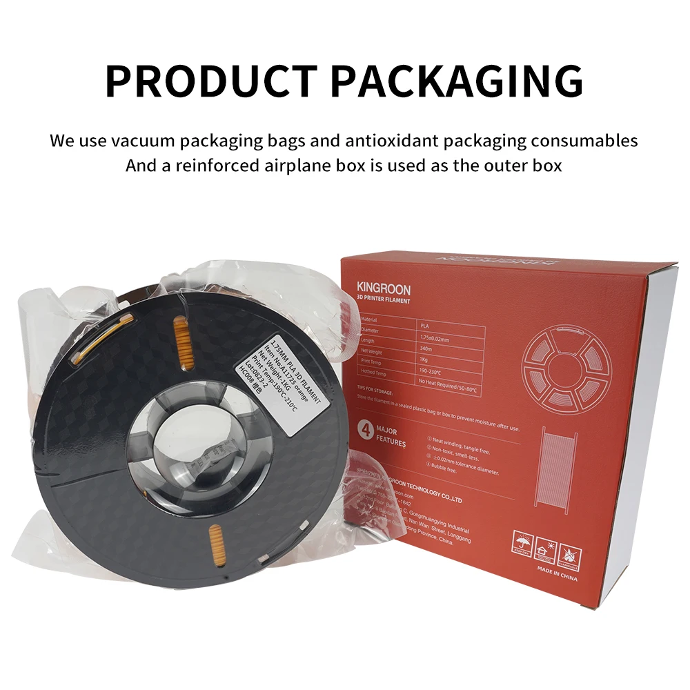 Kee Pang 3D Printer 1KG 1.75mm PLA PETG Filament 2.2lbs High Quality 3D Printing Eco-friendly Plastic Consumables