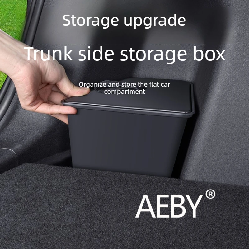 

AEBY For BYD Atto 2 2024 Collapsible Organizer for Cargo Area, Foldable Storage Box with Lid,Car Trunk Organizer Bin,Accessory