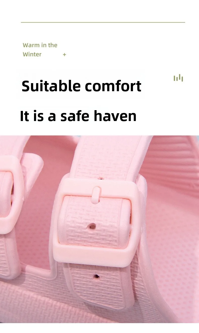 Summer Couple Flip Flops Outdoor Thick Sole Slippers for Women Men Home Sandals with Double Strap