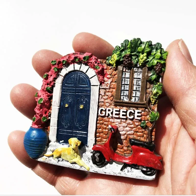 Greece Travelling Fridge Magnets Athens Crete Santorini Tourism Souvenirs Fridge Stickers Greek Mythology Wedding Gifts Ornament