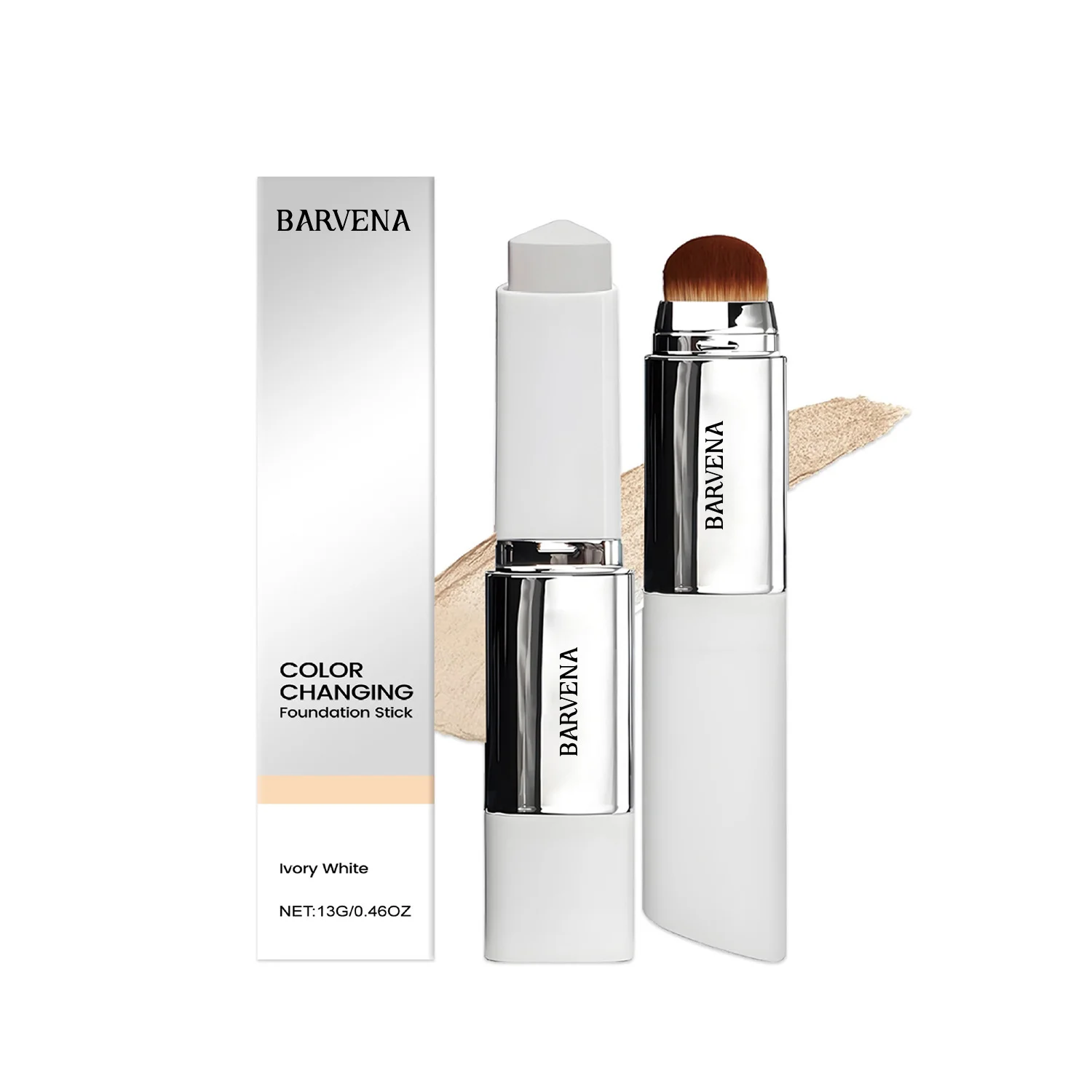

2-in-1 Color-Changing Foundation Stick - Lightweight Moisturizing Formula, Skin-Fit Coverage for All Skin Types