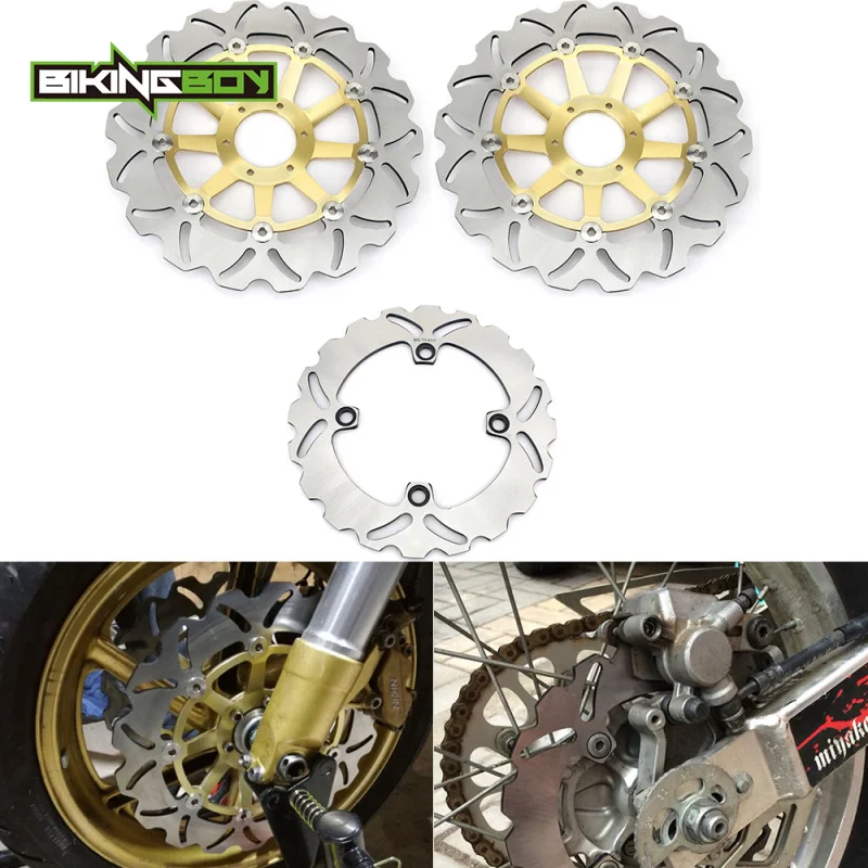 BIKINGBOY For Honda CBR900RR Fireblade 92 93 94 95 96 97 98 99 00 01 02 03 Front Rear Brake Discs Disks Rotors CBR 900 RR Set