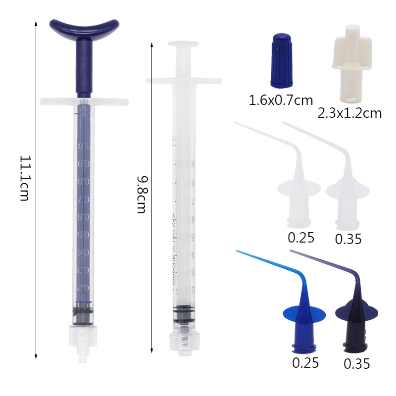 Dia 0.25/0.35mm Dental Disposable Plastic Syringe Tip Endo Irrigation Root Canal Lateral Irrigation Soft Needle