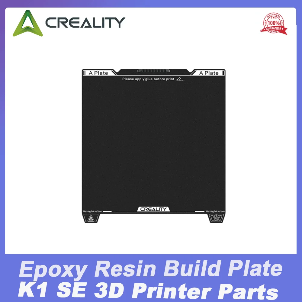 

Creality Original Epoxy Resin Build Plate 235X235mm Excellent Adhesion High Flatness Strength for K1C or K1 SE 3D Printer Parts