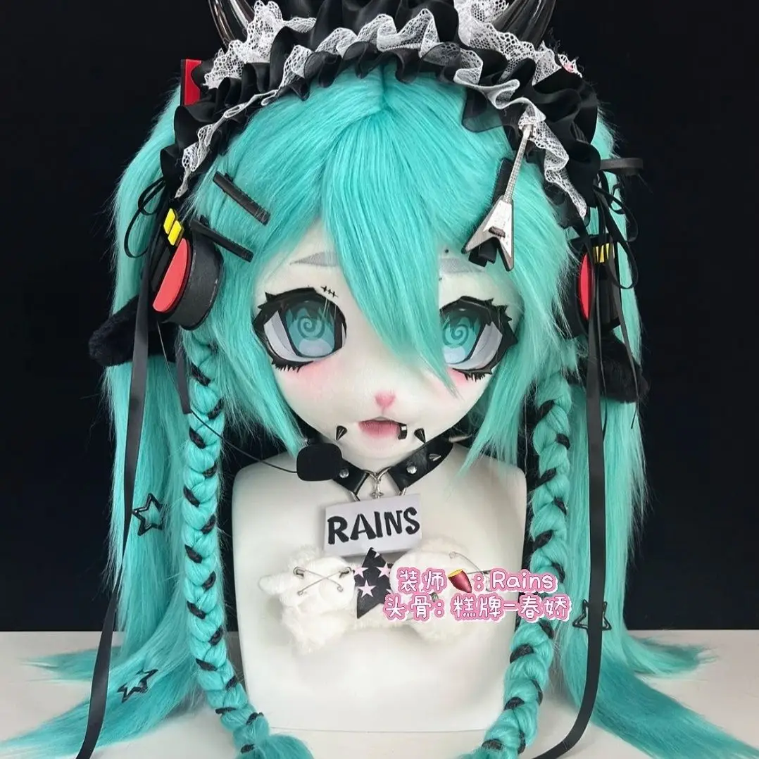 Primary Kigurumi Headbase Mask Fursuit Character Human Kig Head Young Girl Mask Anime Cosplay Accessories  Lightweight Edition