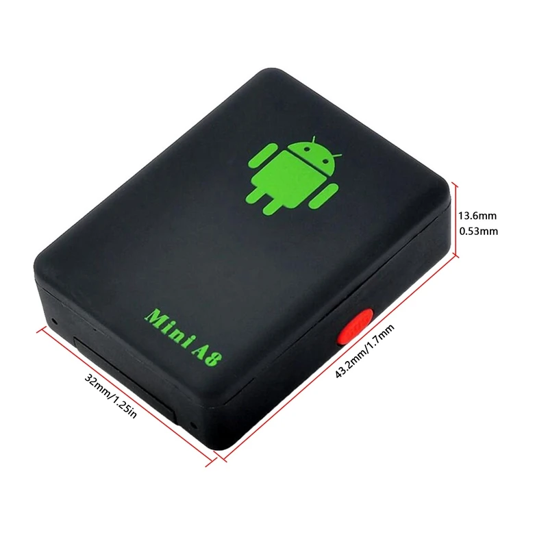 Met Sos Knop Tracker Smart Mini A8 Gsm/Gprs/Lbs Tracker Locator Adapter Pet Tracking Real Time Mini A8 Locator
