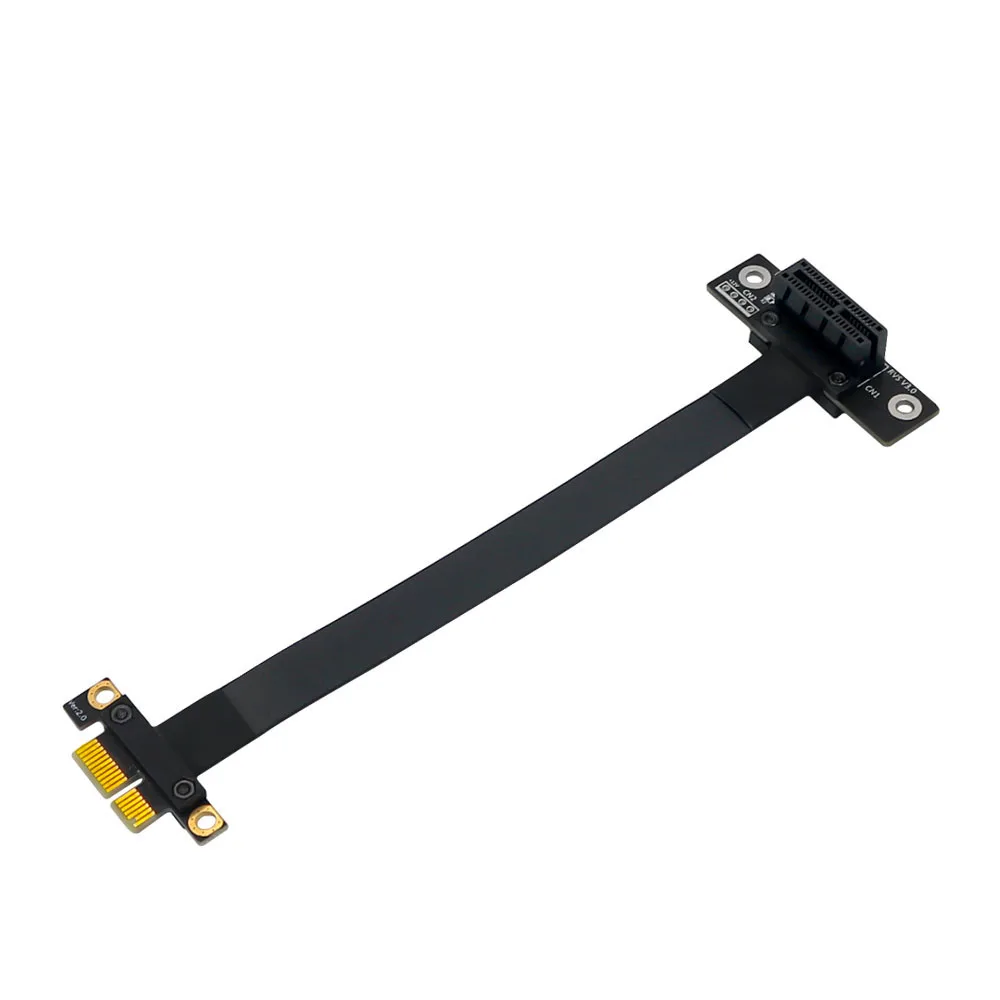 Add On Cards PCI-E Riser PCIe PCI Express 36PIN 1X 270 Degree Extension Cable Adapter PCI-E X1 to PCI-E X1 Gen3 8Gbps Converter