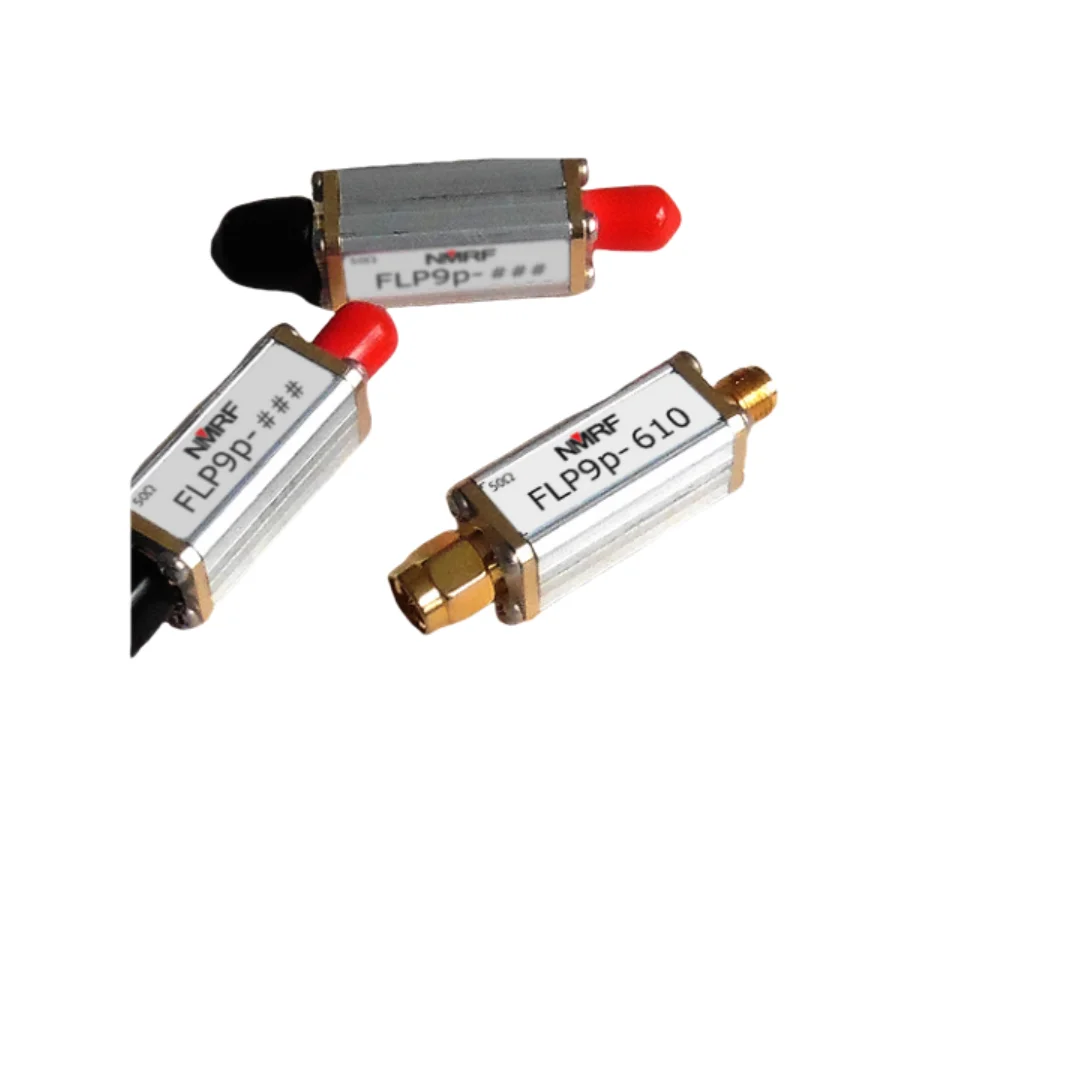 610MHz 9th-order low-pass filter, discrete LC components, small volume, SMA interface